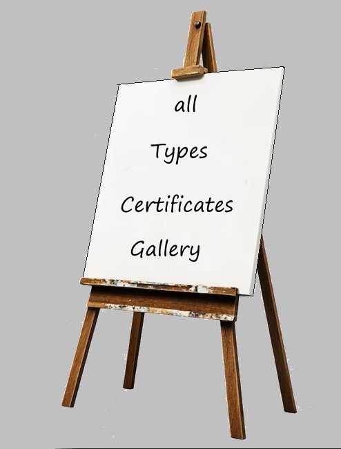 easil picture that says all types certificates gallery